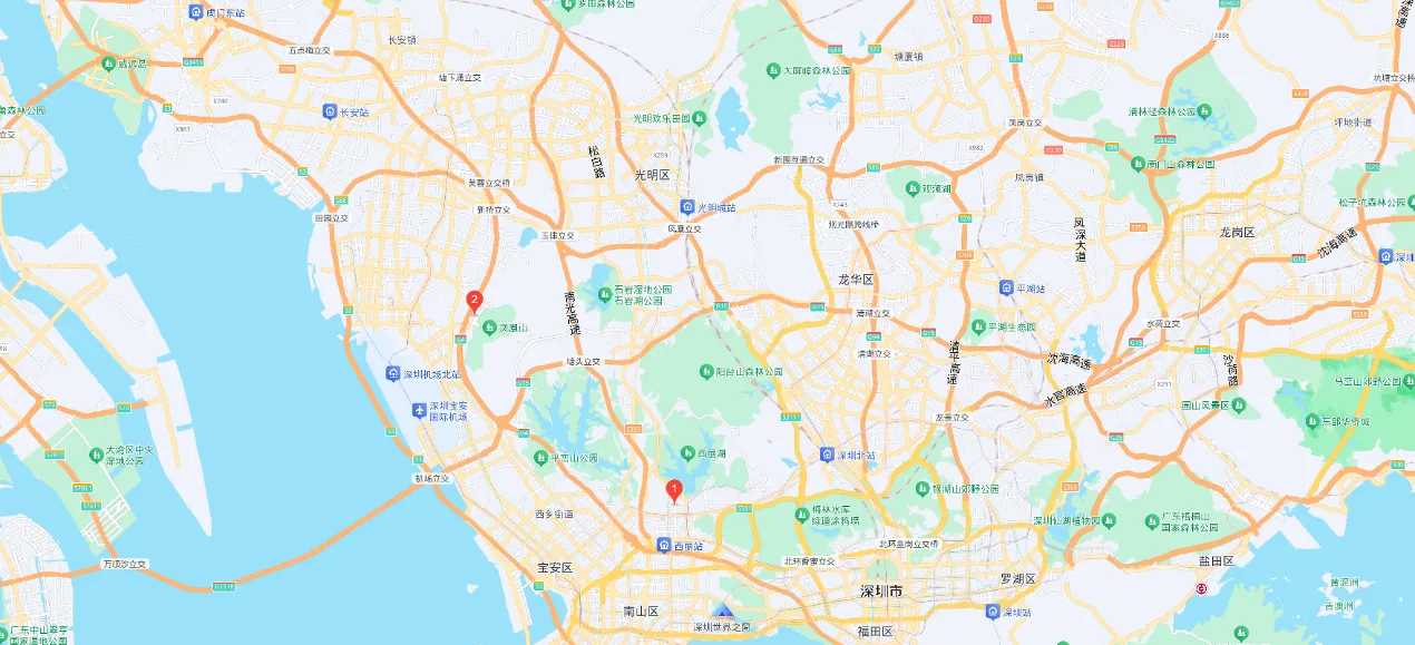 Shenzhen map